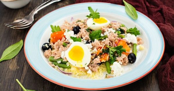 insalata di cous cous al tonno