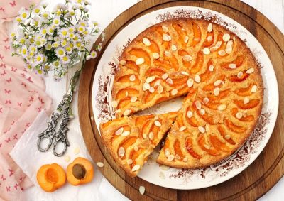 torta con albicocche e yogurt