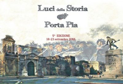 Luci della Storia su Porta Pia