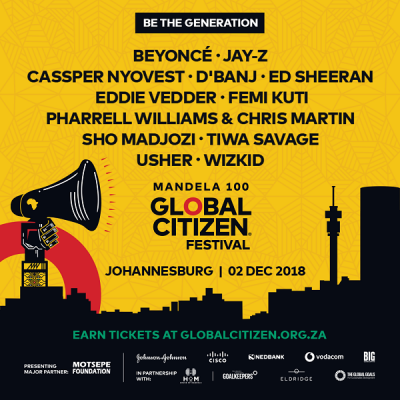 GLOBAL CITIZEN FESTIVAL – MANDELA 100