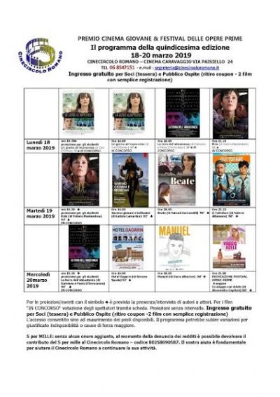 Premio Cinema Giovane & Festival delle Opere Prime