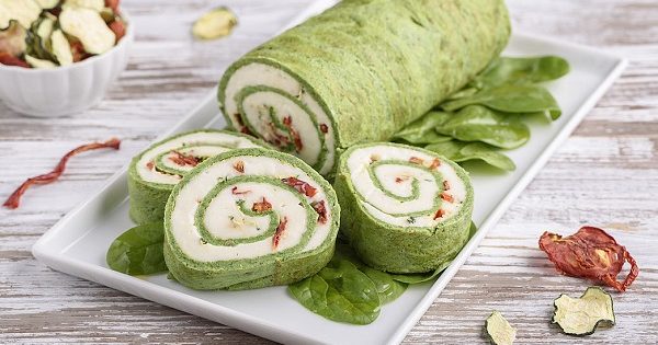 rotolo frittata di spinaci