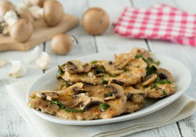 Scaloppine ai funghi