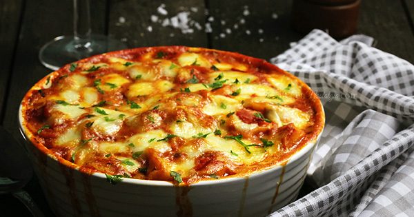 Tortellini al forno gratinati