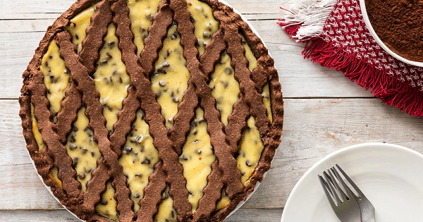 Crostata di ricotta e cioccolato