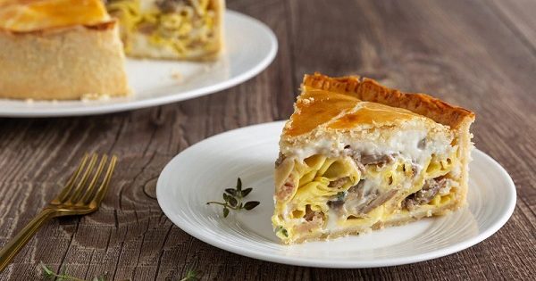 Timballo di tortellini in crosta