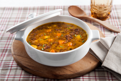Zuppa di lenticchie e patate