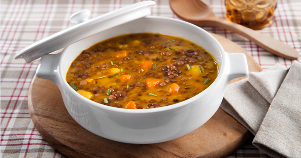 Zuppa di lenticchie e patate