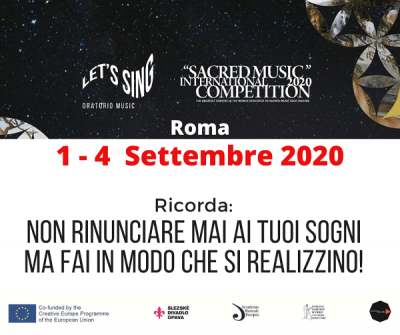 Concorso Internazionale “Musica Sacra” 2020