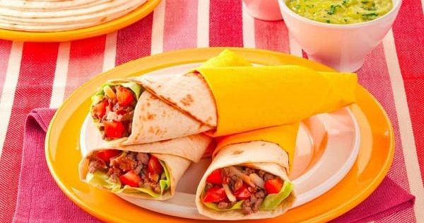 Burrito ripieno di carne di manzo