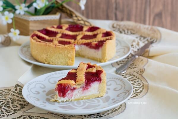 Crostata di ricotta e fragole