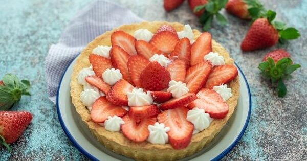 Crostata di ricotta e fragole