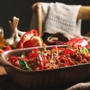 Peperoni ripieni di salsiccia