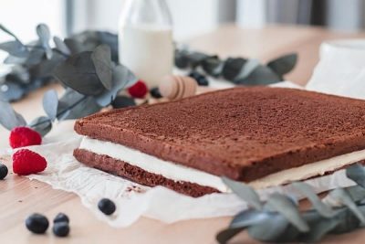 Torta Kinder Fetta al Latte