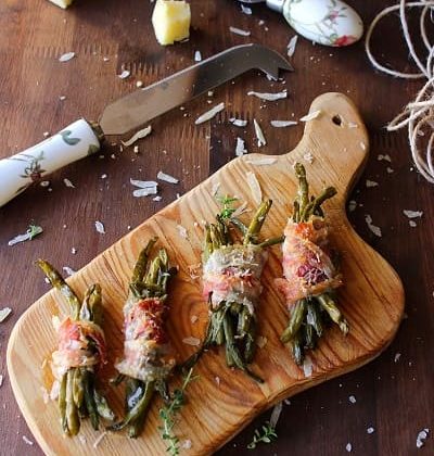 Involtini di fagiolini e pancetta