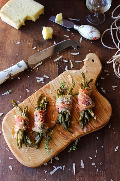 Involtini di fagiolini e pancetta