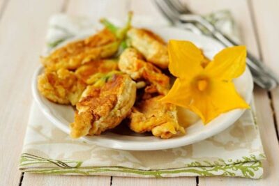Fiori di zucca fritti