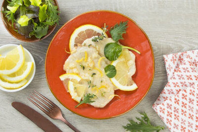 Scaloppine di tacchino al limone