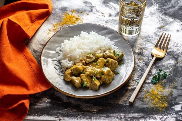 Bocconcini di vitello al curry