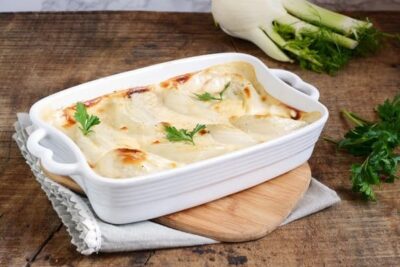 Finocchi gratinati con besciamella