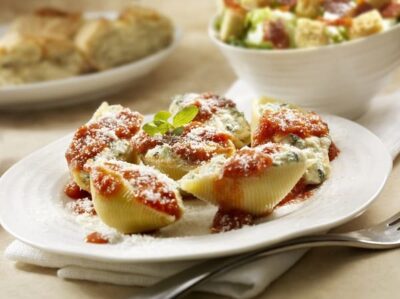conchiglioni ricotta e spinaci