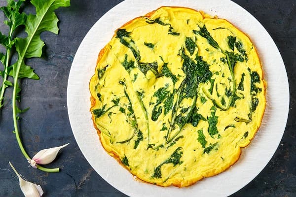 Frittata di tarassaco