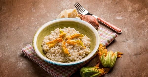 Risotto ai fiori di zucca