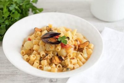 Pasta, patate e cozze