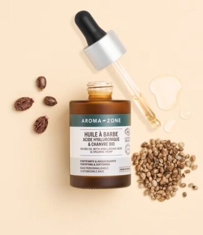 Olio barba acido ialuronico e canapa BIO - Aroma-Zone