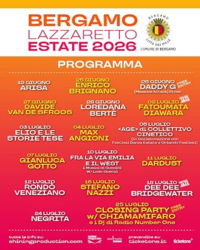 Lazzaretto Estate 2026