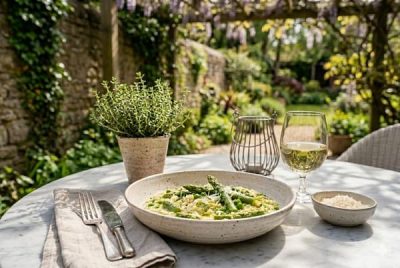 Risotto asparagi e piselli