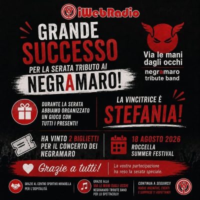 serata tribute band via le mani dagli occhi - iwebradio