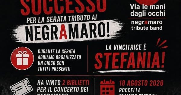 serata tribute band via le mani dagli occhi - iwebradio