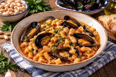 Pasta fagioli e cozze