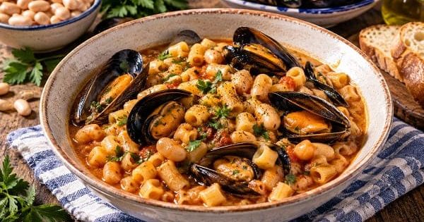 Pasta fagioli e cozze